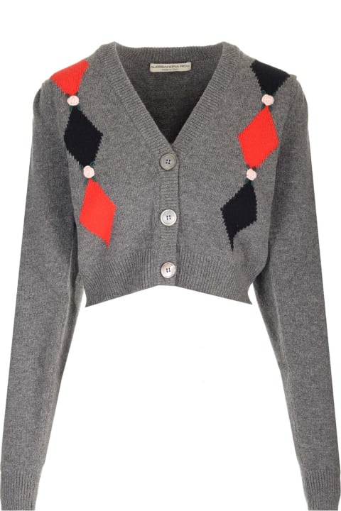 Sweaters for Women Alessandra Rich Cropped Cardigan