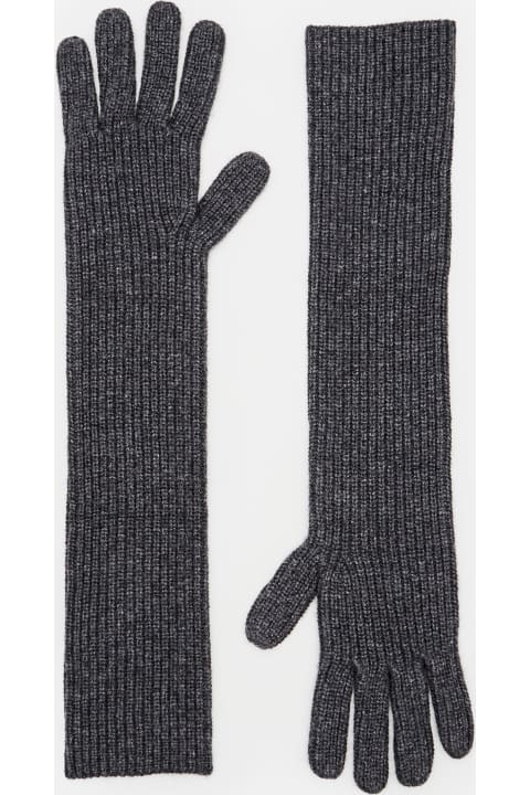 Prada Triangle-logo Zipped Pouch Long Gloves | italist