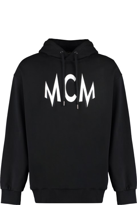 MCM for Men MCM Logo Intarsia Hoodie