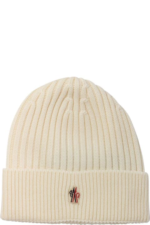 Moncler Grenoble Hats for Men Moncler Grenoble Logo Embroidered Knit Beanie