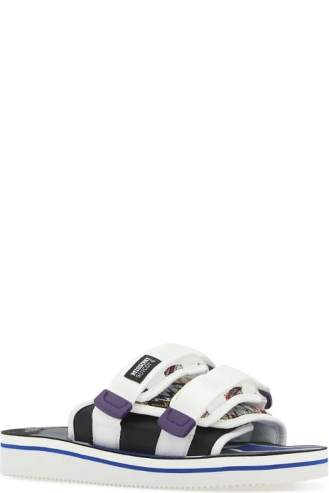 SUICOKE لـ Kids SUICOKE Multicolor Fabric Moto-cab Slippers