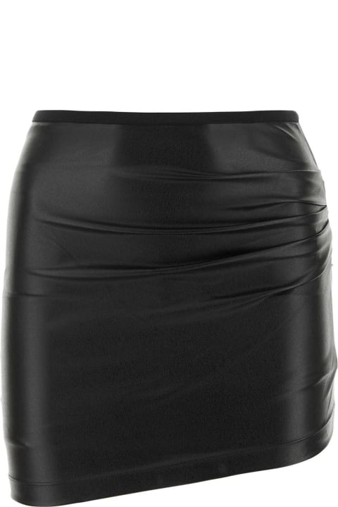 ウィメンズ Helmut Langのスカート Helmut Lang Black Synthetic Leather Mini Skirt