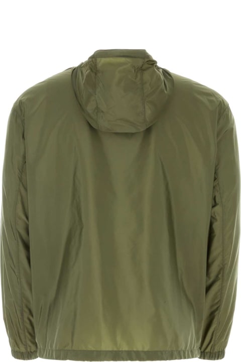 Clothing for Men Prada Olive Green Re-nylon Windbreaker