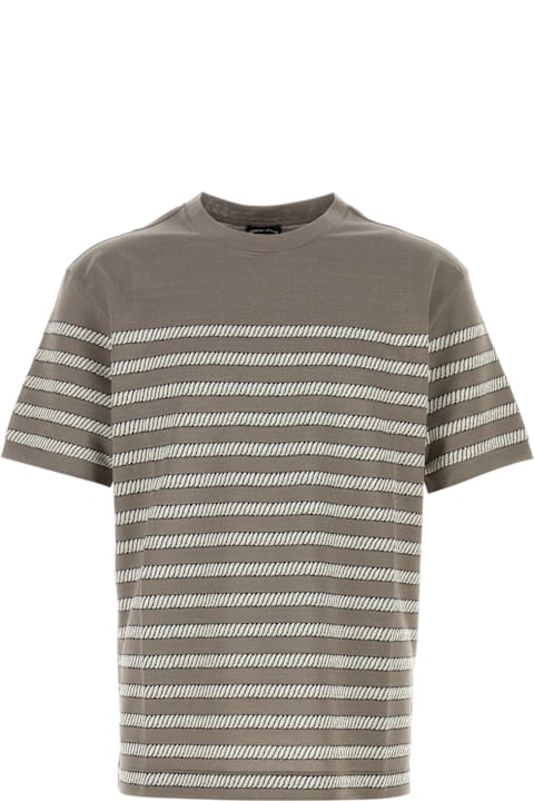 Giorgio Armani for Kids Giorgio Armani Embroidered Cotton Blend T-shirt