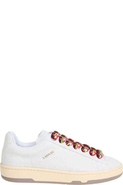 Lanvin for Women Lanvin Lite Curb Sneakers In Leather Color White