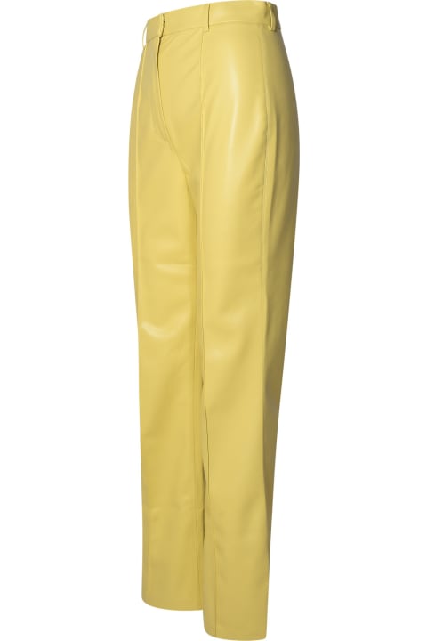 Nanushka Pants & Shorts for Women Nanushka 'leena' Lime Polyurethane Pants