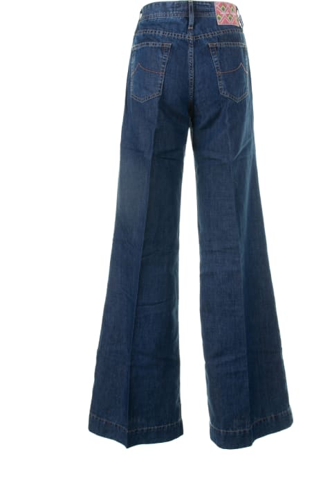 Jeans for Women Jacob Cohen Wide Leg Jeans In Dark Denim