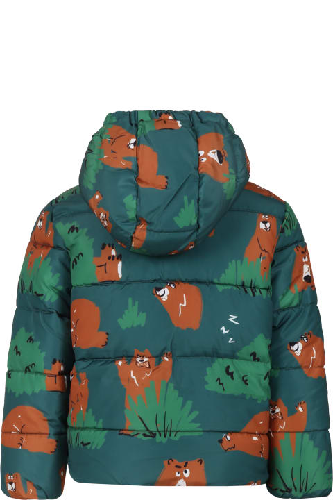 Stella McCartney Kids Stella McCartney Kids Down Jacket For Kid With All-over Bears Print