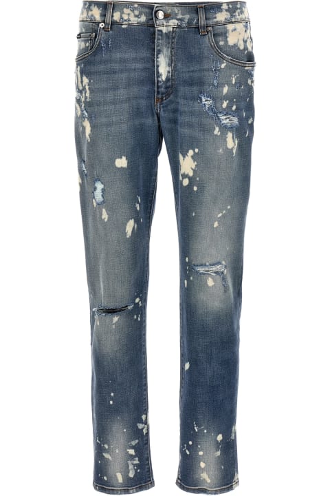 メンズ デニム Dolce & Gabbana 5-pocket Slim Fit Jeans