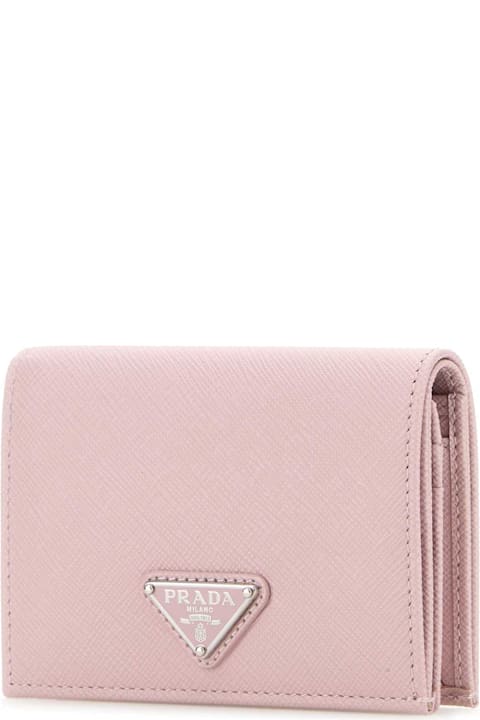 Prada Accessories for Women Prada Pastel Pink Leather Wallet