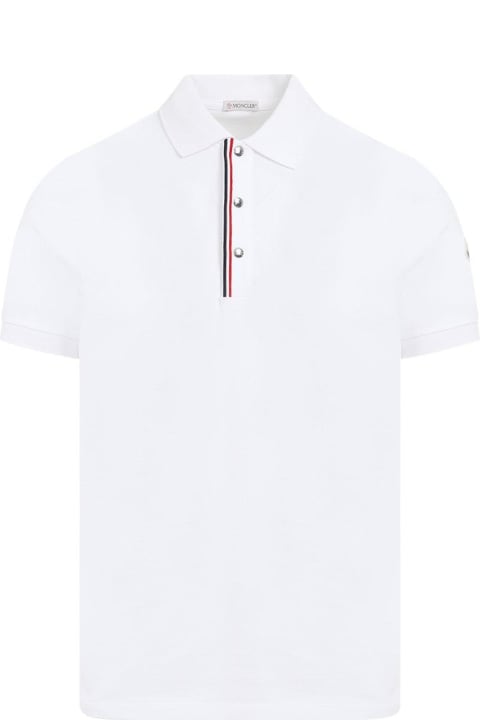 Moncler for Men Moncler Short Sleeved Logo Patch Polo Shirt