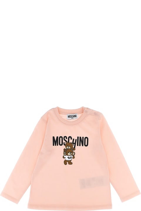 Moschino T-Shirts & Polo Shirts for Baby Girls Moschino Logo Print T-shirt