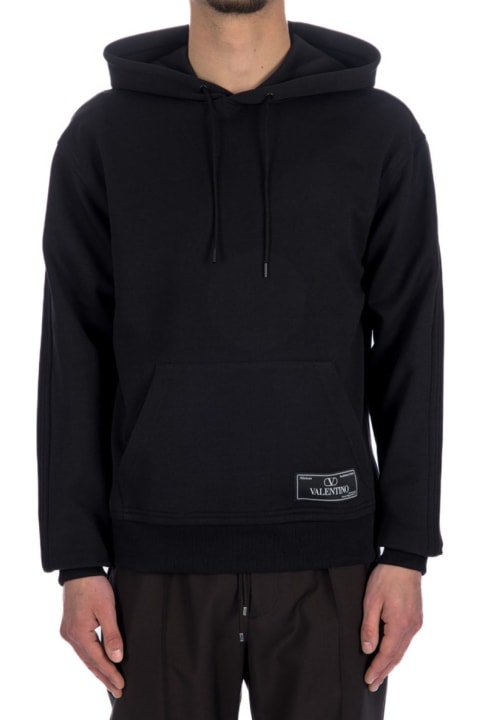 Fleeces & Tracksuits for Men Valentino Logo Hooded Sweatshirt