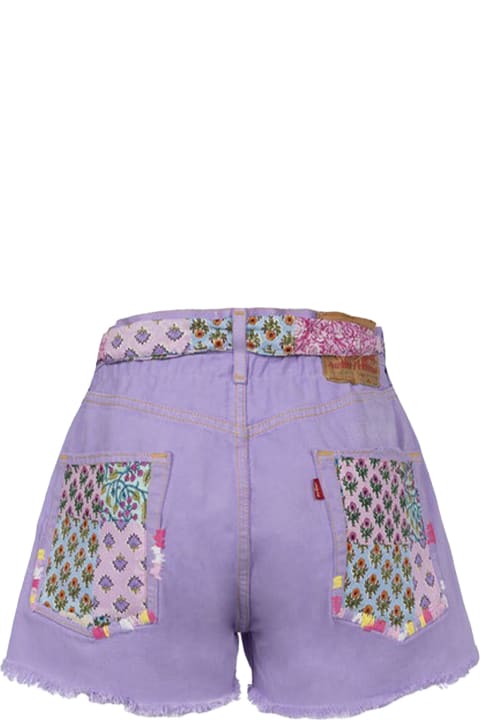MC2 Saint Barth Pants & Shorts for Women MC2 Saint Barth Shorts In Lilac Denim