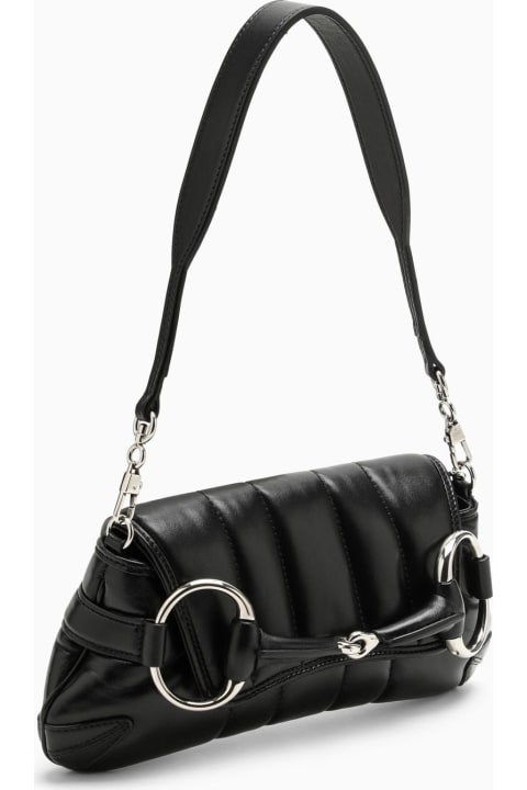 Shoulder Bags for Women Gucci Horsebit Chain Small Black Bag