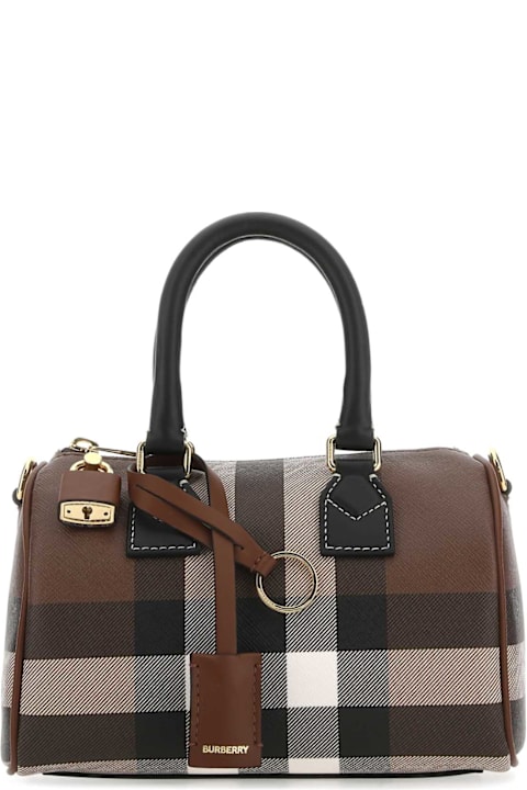 Burberry Printed Canvas Mini Check Handbag
