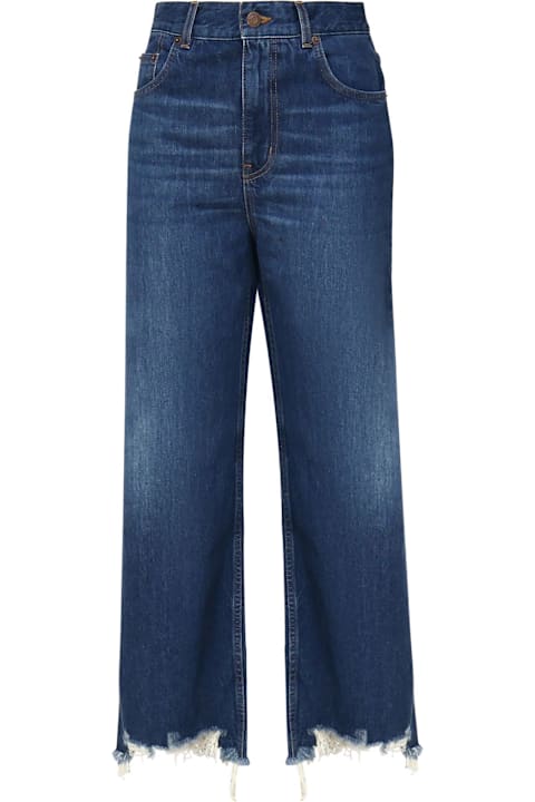 أدوات منزلية Chloé Wide Denim Raw Cut