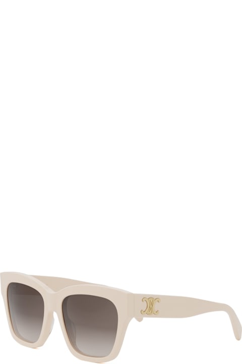 Celine Cl40253i Triomphe 25f Avorio Sunglasses | italist