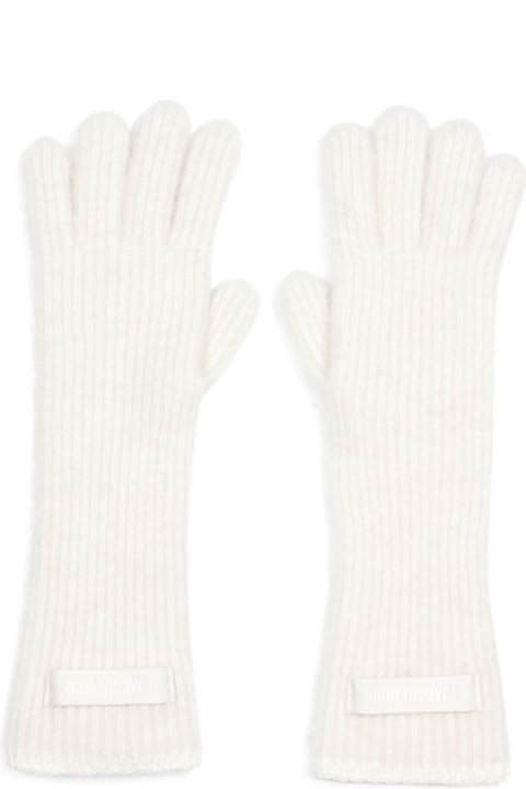 Gloves for Men Jacquemus Grosgrain Wool Gloves