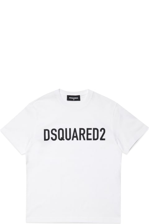 Fashion for Men Dsquared2 D2t971u Relax-eco T-shirt Dsquared Organic Cotton Jersey Crewneck T-shirt With Logo