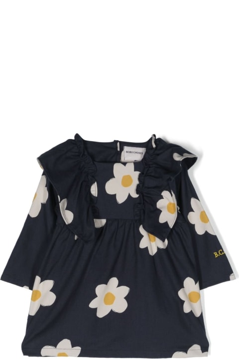 Dresses for Baby Girls Bobo Choses Baby Big Flower All Over Ruffle Woven Dress