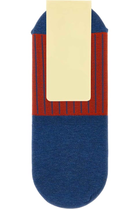 Gallo for Women Gallo Two-tone Stretch Cotton Blend Invisible Socks