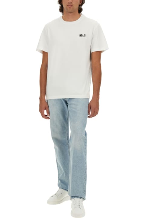 أدوات منزلية Golden Goose T-shirt Con Stampa Logo