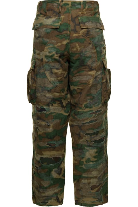 Givenchy Pants for Men Givenchy Cargo Camouflage Washed Look