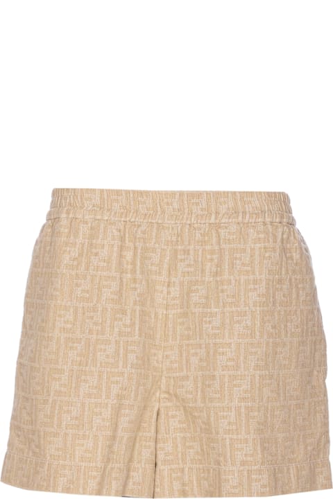 Fendi Clothing for Women Fendi Ff Logo Shorts