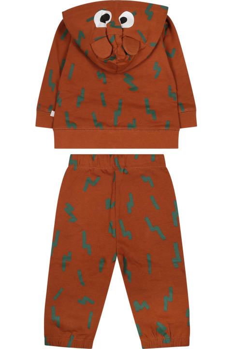 ベビーボーイズ ボトムス Stella McCartney Kids Beige Suit For Baby Boy With Print