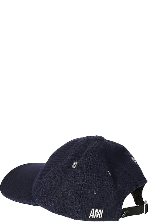 Hats for Men Ami Alexandre Mattiussi Logo Patched Cap