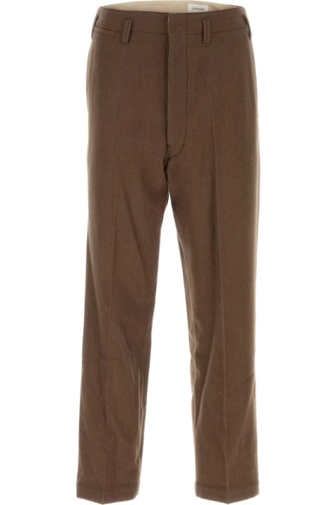Lemaire Pants for Men Lemaire Brown Wool Blend Pant