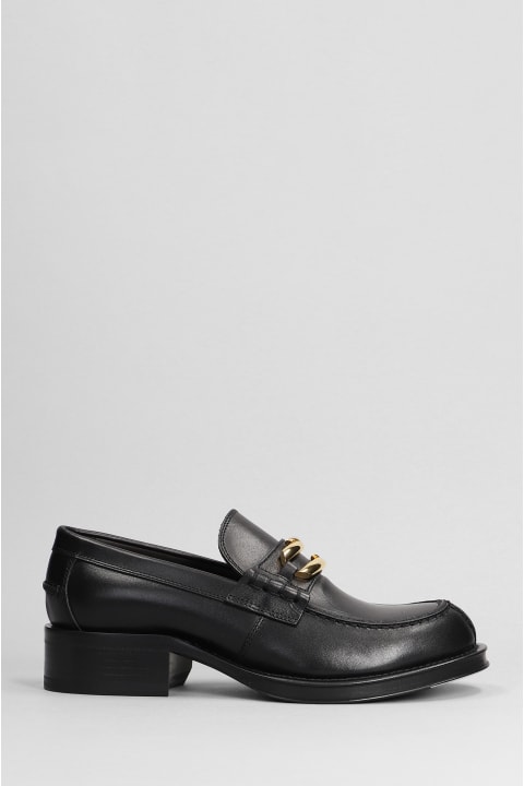 High-Heeled Shoes for Women Lanvin Loafers In Black Leather