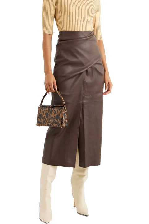 ウィメンズ Brunello Cucinelliのウェア Brunello Cucinelli Leather Skirt