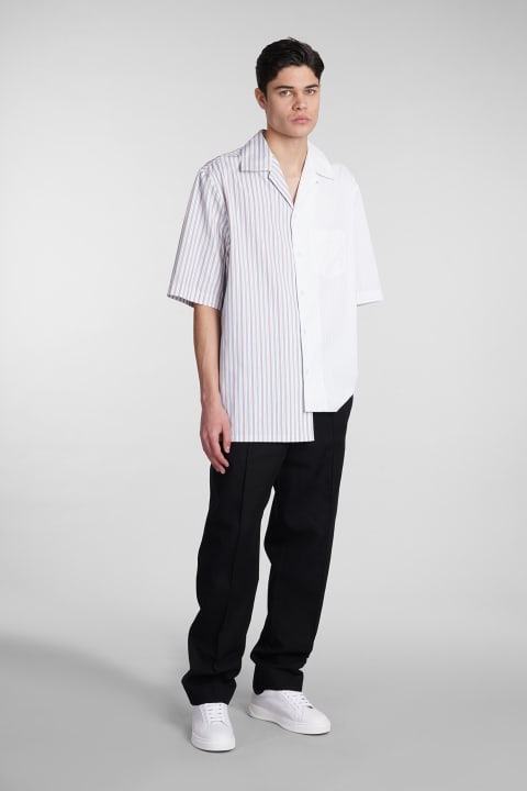 Lanvin for Men Lanvin Asymmetric Striped Shirt