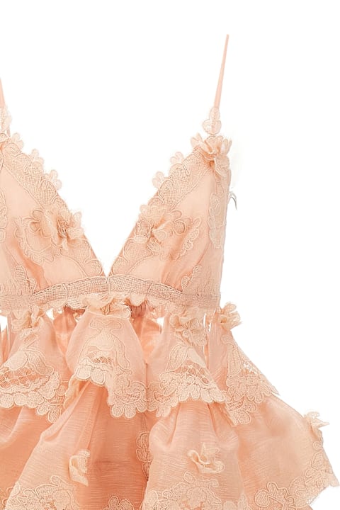 Zimmermann Dresses for Women Zimmermann 'crush Tiered Lace Maxi' Dress