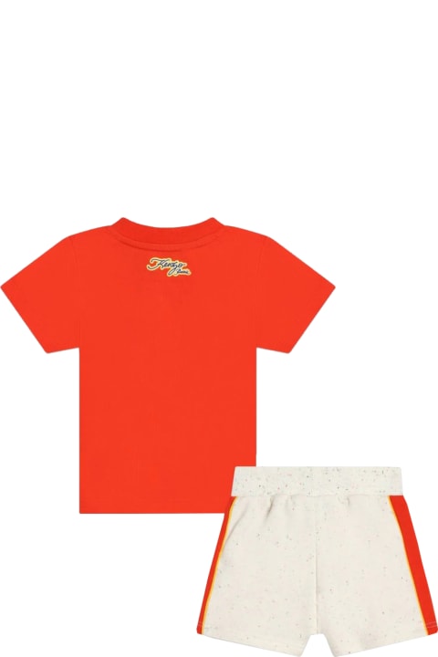 Bodysuits & Sets for Baby Boys Kenzo Cotton T-shirt And Bermuda Shorts