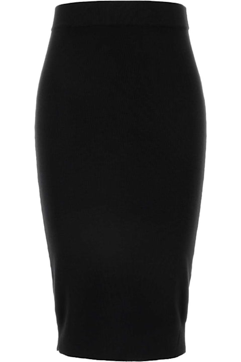 Homeware Saint Laurent Black Wool Skirt