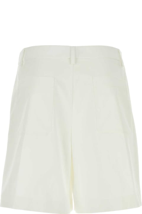 Clothing for Men Valentino Garavani White Cotton Bermuda Shorts