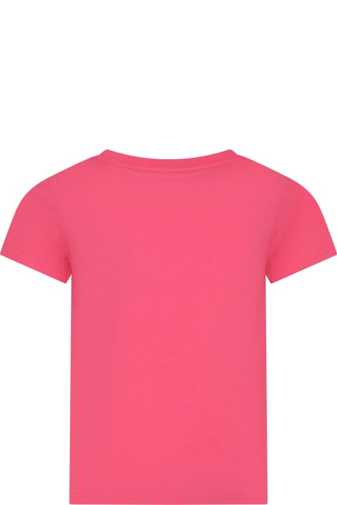 キッズ新着アイテム Levi's Fuchsia T-shirt For Girl With Logo