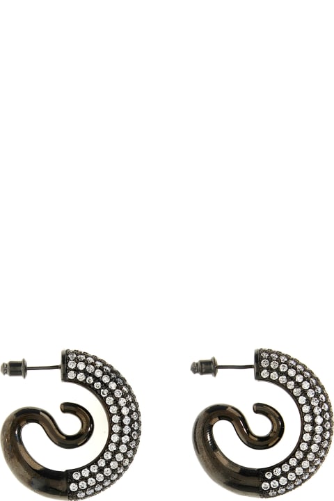 Panconesi for Women Panconesi 'crystal Serpent Hoops' Earrings