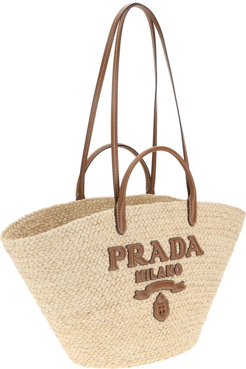 Prada Raffia Tote Bag italist