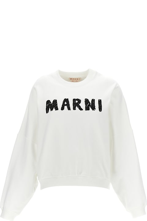 Marni Fleeces & Tracksuits for Women Marni Crayon Logo Print Sweatshirt