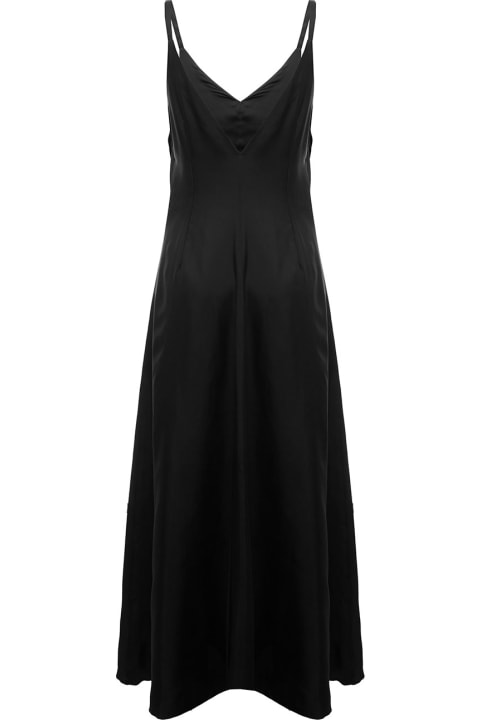 Tonello Woman's  Black Silk Long Dress