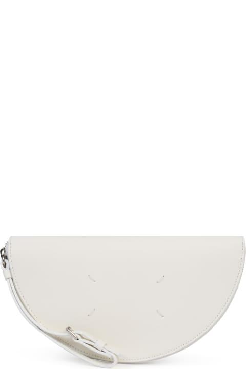 Sale for Women Maison Margiela White Saffiano Leather Clutch Bag