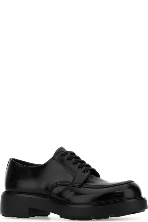 Prada for Men Prada Black Leather Lace-up Shoes