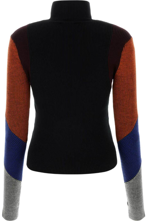 ウィメンズ Chloéのニットウェア Chloé Black Stretch Wool Blend Sweater