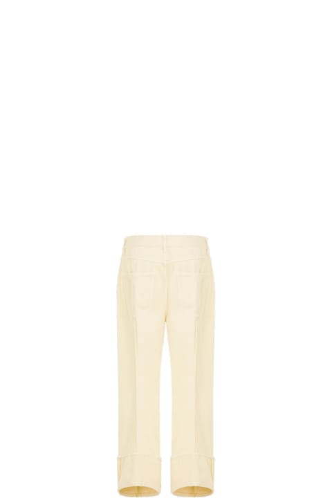 Pants & Shorts for Women Bottega Veneta Curved Shape Wash Denim Trousers