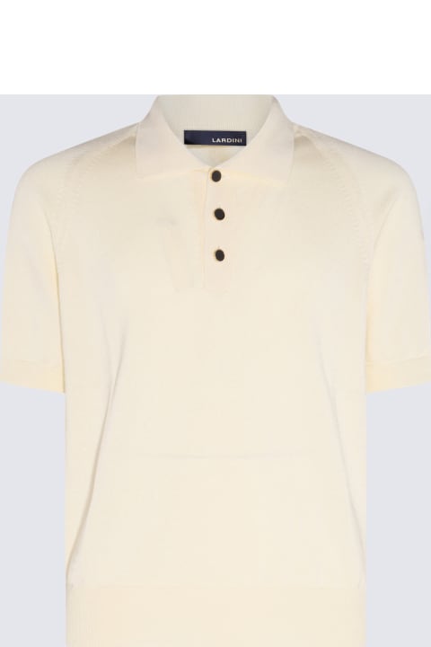 Lardini for Men Lardini White Cotton Polo Shirt