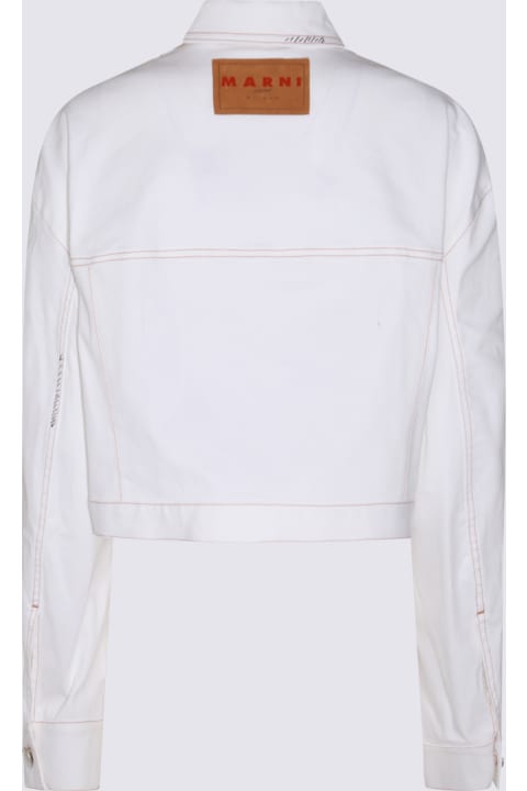 Marni Coats & Jackets for Women Marni White Cotton Casual Jacket